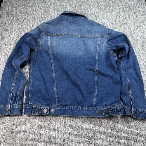 Wrangler Retro Mens Arabian Denim Jacket Blue Size Medium Faded 74188AB - Picture 10 of 12