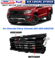 For 2021-2022 Chevrolet Colorado 84922758 Front Upper Grille Wgloss Black Trim