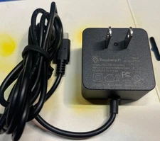 Official Raspberry Pi 4 AC ADAPTER  (USB-C) Black, UL, 5.1v~3A KSA-15E
