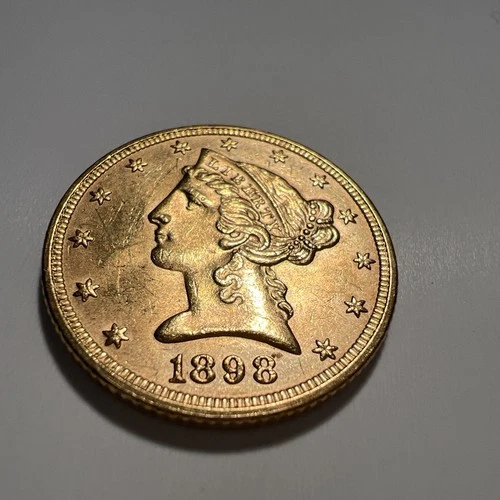 1898-P Liberty Half Eagle — photo from the most recent tracked eBay sale
