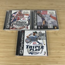 PlayStation 1 Games ~ Basketball Shoot Out/March Madness/Triple Play Baseball
