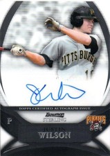 2010 Topps Bowman Sterling Justin Wilson Autograph