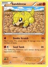Sandshrew 75/162 : Common Mint/Near Mint Pokemon Card : XY08: BREAKthrough