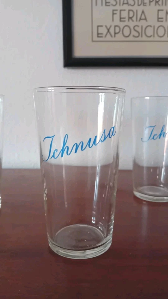 Lotto 4 Bicchiere Birra Ichnusa Vintage - Immagine 2 di 4