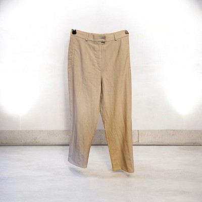 Zanella Platinum Heather Wool Trousers Womens 8 Italian Office Luxury Elegant