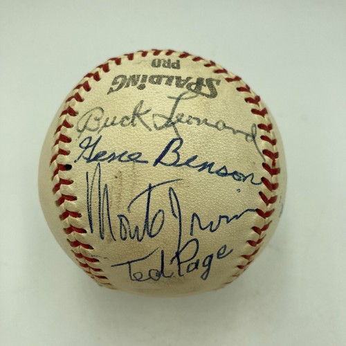 Mrs. Babe Ruth & Mrs. Lou Gehrig Signed Baseball With Satchel Paige PSA DNA COA - Picture 5 of 10