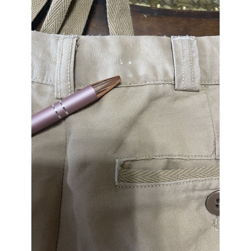 VTG Polo Ralph Lauren Beige Pants Men 33x30 Linen Blend Suffield Fit 32x28 - Picture 15 of 24