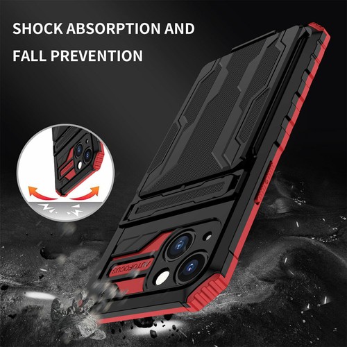Kickstand Holder Card Slot Case For iPhone 15 14 13 12 11 Pro Max XR XS 8 7 Plus - Picture 6 of 16