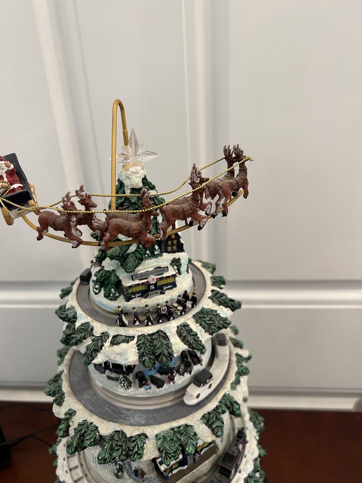 Danbury Mint Yankees Christmas Tree Village Light Up 2011 eBay