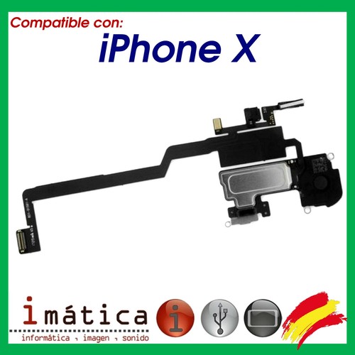 Auricolare Superiore Per IPHONE Apple X Ricambio Auricolare 10 Flex  Microfono | eBay