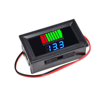 Battery Capacity Meter Led Digital Display Voltage Measurement 8-stage Power