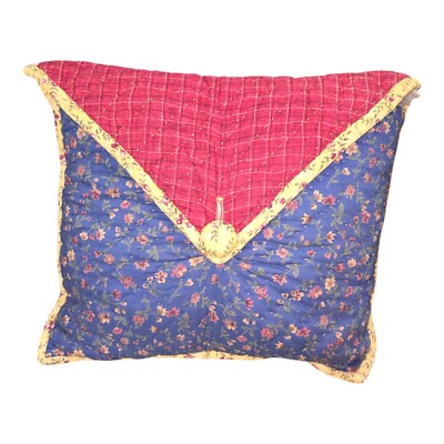 Donna Sharp Throw Pillow Button Quilt Square Country