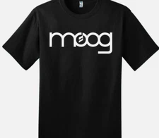 MOOG BLACK T-SHIRT Logo Shirt Tee Synthesizer Synth Edm Dj Music Production
