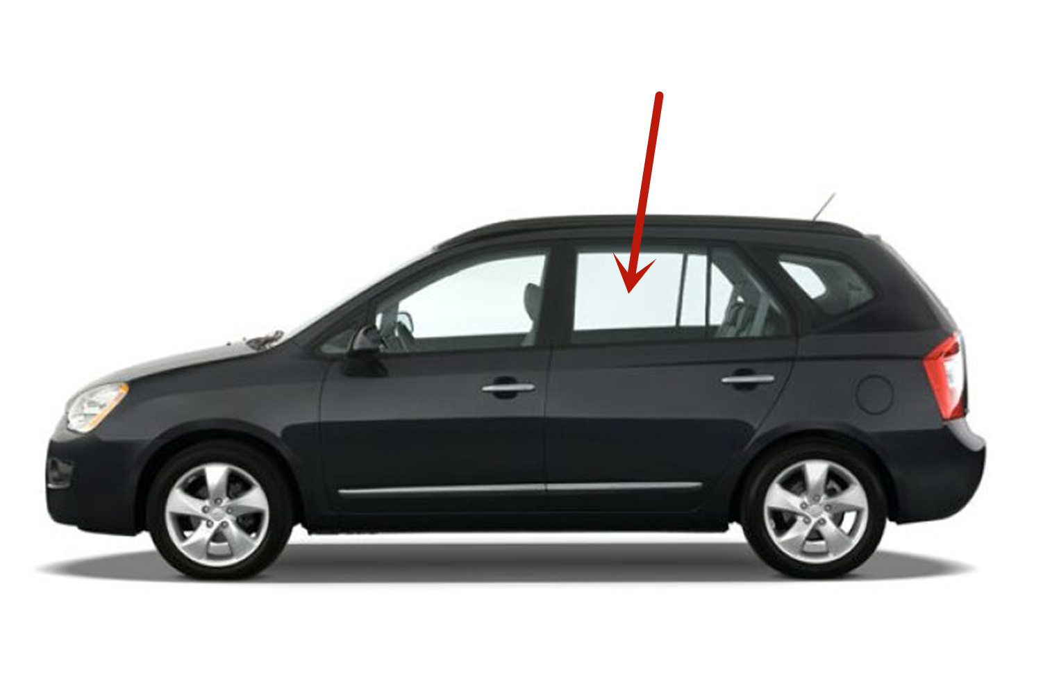 Fits 2007-2011 Kia Rondo Driver Left Side Rear Door Window Glass | eBay
