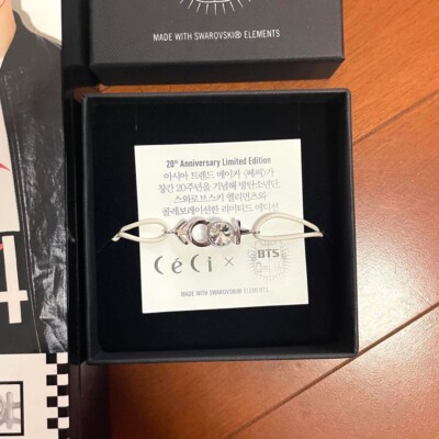 BTS Ceci Swarovski Bracelet White JUNGKOK JIN SUGA | eBay