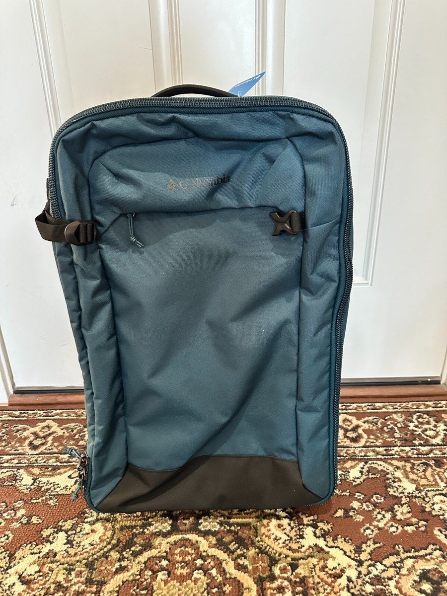 BNWT Columbia Bridgeline FS 42L Wheeled Travel Bag, Teal, Unisex