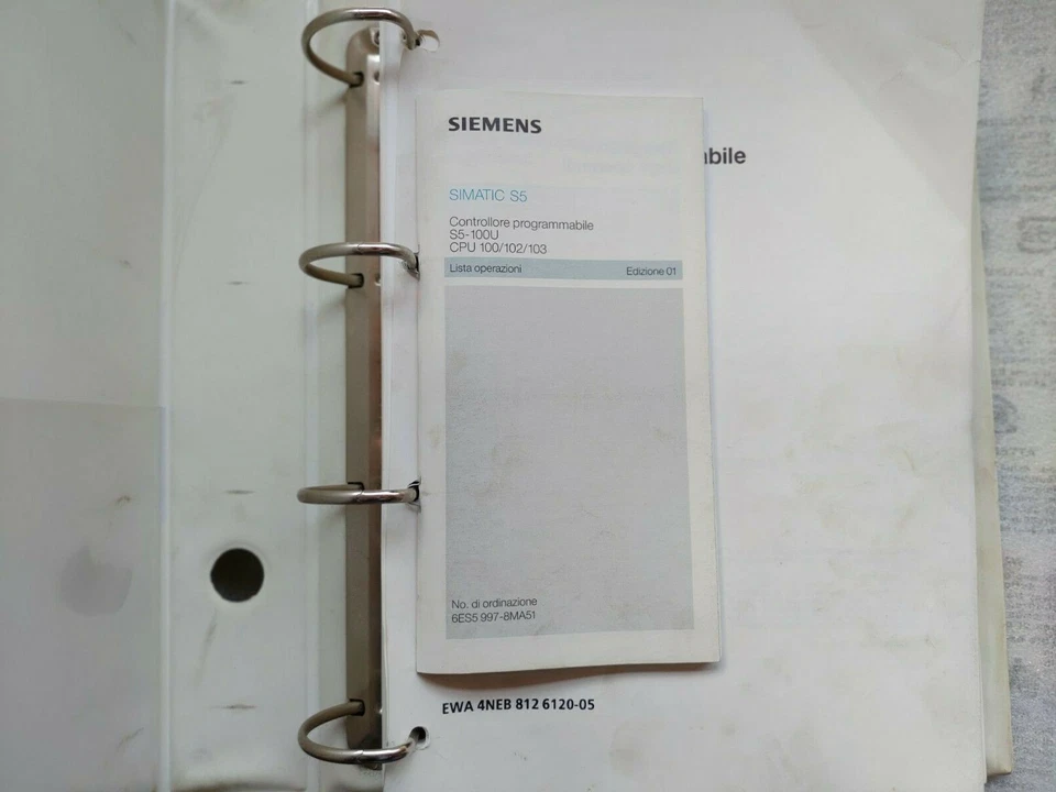 Manuale SIMATIC S5 Controllore programmabile S5-100U 6ES5 998-0UB53 (ITALIANO) - Immagine 4 di 4