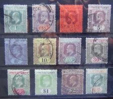 Straits Settlements 1902 - 1903 set to $5 Used