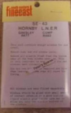 FlushGlaze Windows SE-43 Hornby Gresley Composite Coach R477 / R483 OO Gauge