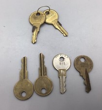 6 Vintage Small Keys Made In USA