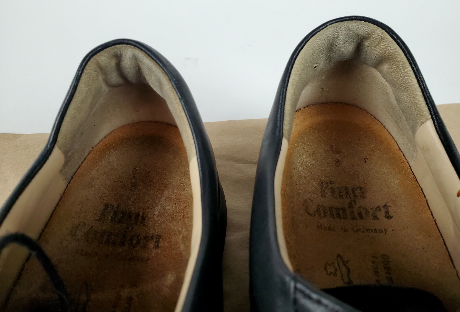 SAOLA Scarpe comode Finn Oxford pelle scamosciata Germania nere taglia 8