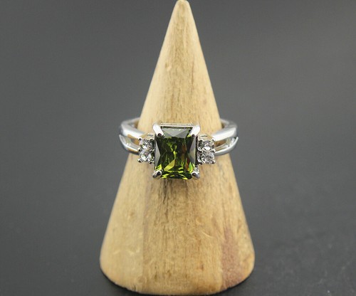 Wholesale 32pcs Mixed Lots Silver P Lady's Cubic Zirconia Rhinestone Charm Rings - Picture 8 of 12