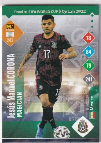 Panini Road to Qatar World Cup Karte 2022 Nr. 242 Jesus Manuel Corona Magician