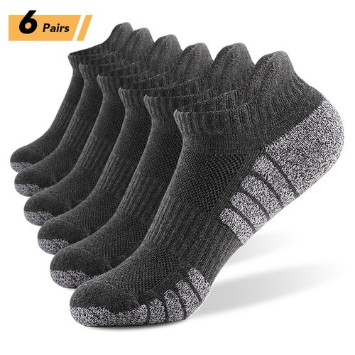 Socks Athletic Low-cut Sock Thick Knit Sock Outdoor Fitness Breathable Quick Dry - Picture 15 of 20