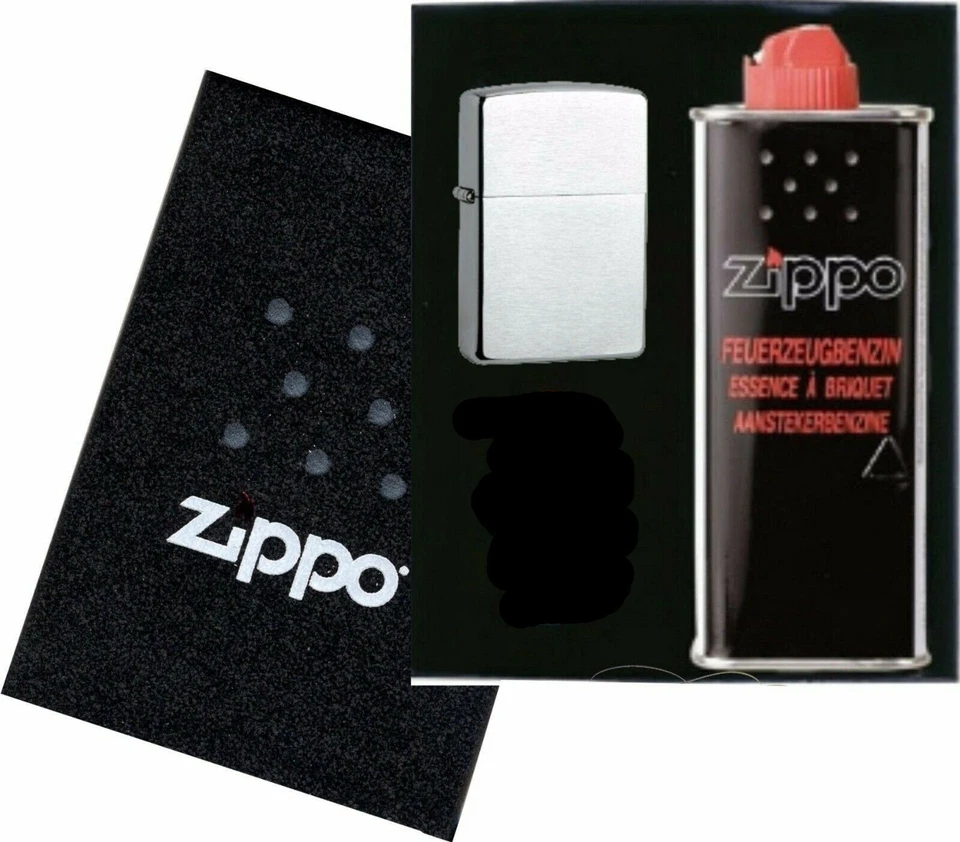 Zippo ORIGINAL Klassiker Geschenk SET mit WUNSCH GRAVUR (Buchstaben / Zahlen) - Bild 3 von 4