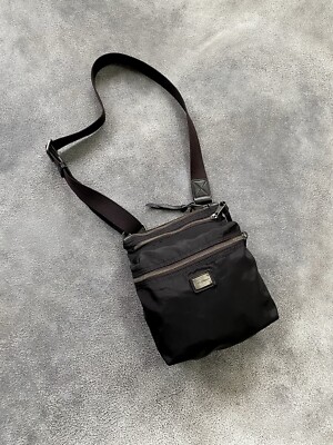 Dolce & Gabbana Leather-Trimmed Nylon Shoulder / Messenger