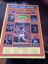 Major League Baseball Poster Book - Hot Rookies - Softcover 1990 - GRIFFEY, etc.