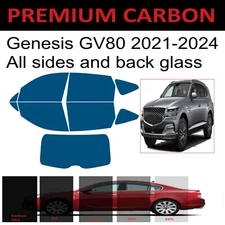 Premium Carbon Window Tint fits Genesis GV80 2022-2024 precut tint