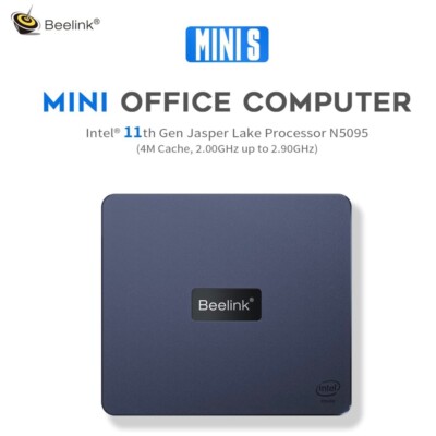 Mini S Series Intel 11th Celeron Mini Pc N5095 8GB DDR4 RAM 128GB