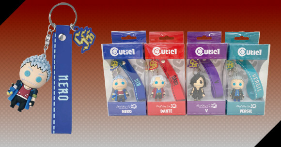 CT1G-446 Cutie1 Rubber Mascot Keychain Devil May Cry NERO Goods