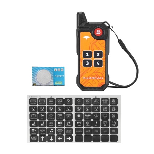 Reemplace para AUXBEAM AS-400 4 Slim Gang Switch Panel Controlador remoto inalámbrico - Imagen 12 de 12