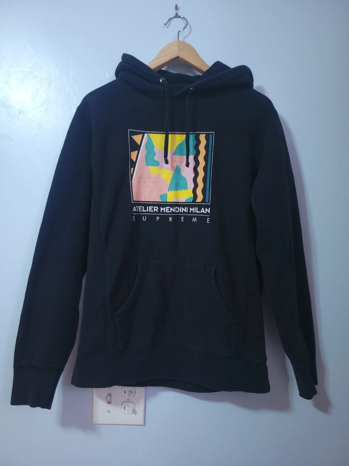 Sweat à capuche SUPREME Mendini Milan imprimé graphique ATELIER MENDINI taille M