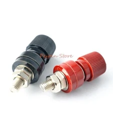 1Set(2Pcs) M8 High Current Terminal Transformer Regulator Accessories Black Red