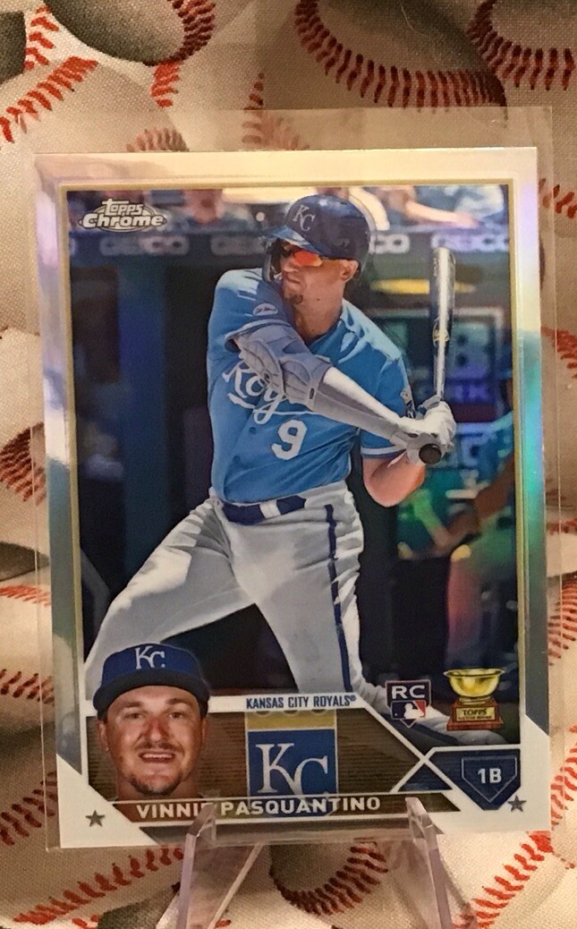 2023 Topps Chrome REFRACTOR #119 Vinnie Pasquantino RC Rookie Royals Card