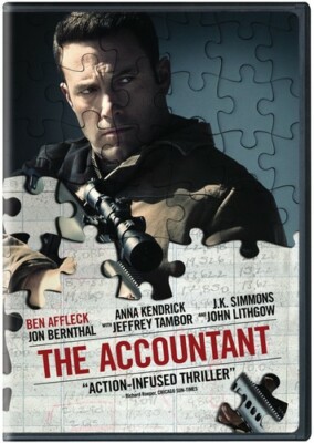 Warner Home Video The Accountant Ben Affleck DVD **Save up to 45%**