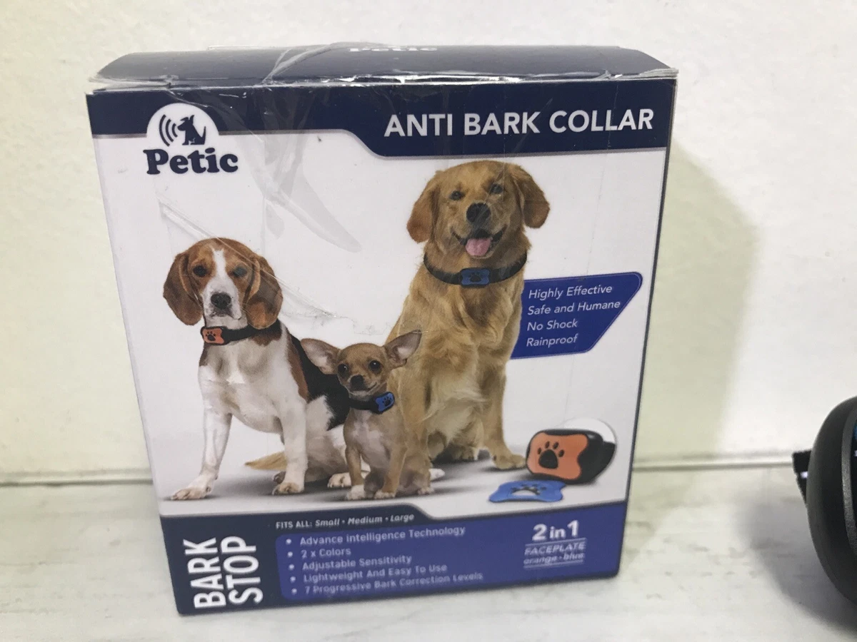 Petic Dog Anti Bark Collar for Small Large Dogs No Shock Device Training 7 level