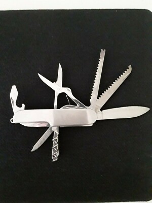  14 in one Multifunctional Knife,   Stainless Steel Body,  Nylon Pouch