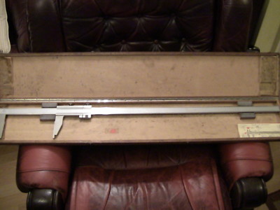 Etalon Messschieber Edelstahl 36 Zoll + imperial und metrisch im Holzgehäuse
