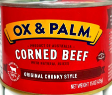 OX & Palm Peklowana wołowina z naturalnymi sokami Oryginalny gruby styl 15 uncji ~ 12/07/2028