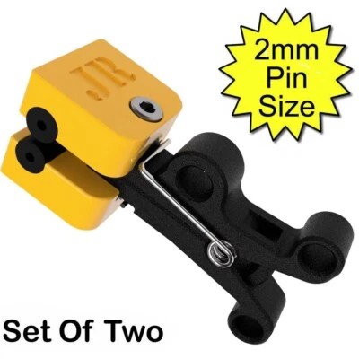 JOANNE'S REVIEWS Pair Bipolar 6mm conductive rubber clamps / TENS / estim / et312 / 2B /Electrode