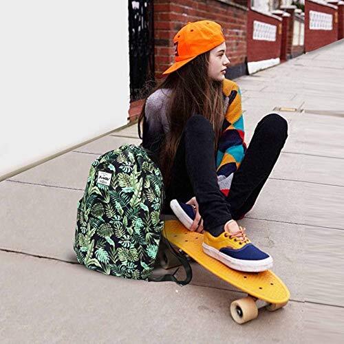 Drawstring Sports Backpack Lightweight Gym Yoga Sackpack Shoulder Banana Leaf - Picture 6 of 6