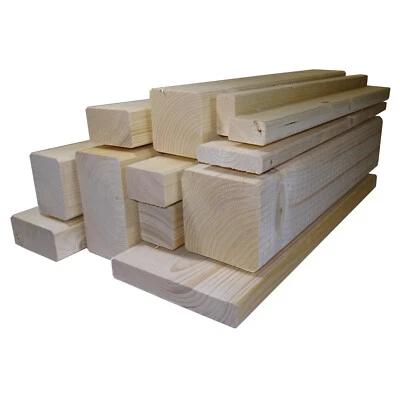 6 Stück Latten 40x60mm 2,00m Konstruktionsholz KVH Fichte Carport Kantholz