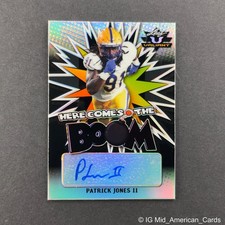Patrick Jones II 2021 Leaf Valiant #HCB-PJ2 Here Comes The Boom Auto Black 3/5