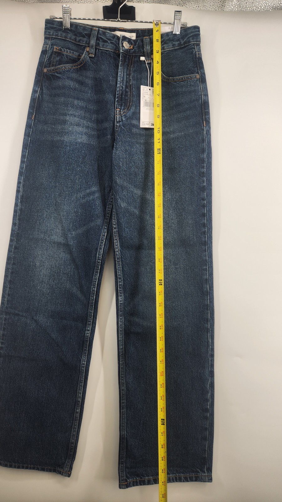 Mango MNG Women's Blue Size 2 Miami Medium Rise Straight Fit Jeans NWT thumbnail 6