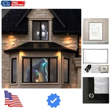 Elegant 60" x 106" Rear Projection Screen for Halloween and Entertainment Events