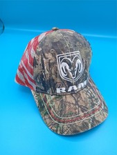 Patriotic Dodge Ram Truck Cap Hat - Adult Baseball Trucker Sizable American Flag